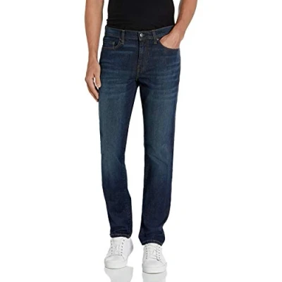Afbeelding van Amazon merk Goodthreads Comfort Stretch Slim fit Jean voor heren,Donkerblauwe Vintage,33W / 34L
