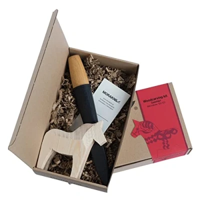Afbeelding van Morakniv Woodcarving kit Dalahorse 120 Carbon