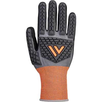 Afbeelding van Portwest CT Cut D18 Nitril impact handschoen Grijs/zwart XXL