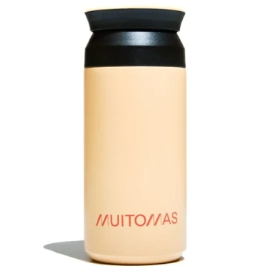 Afbeelding van Muitomas, thermosfles, 350 ml, lichte en draagbare stalen elegant design met luchtdichte sluiting, kleur Peach Fuzzy