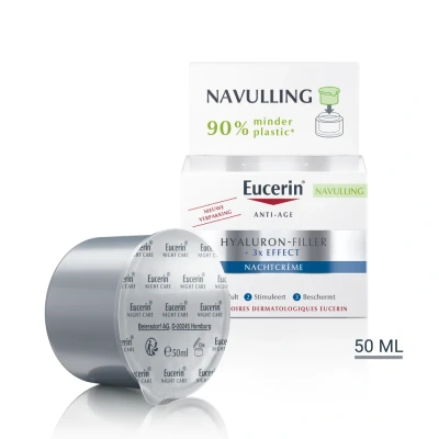 Afbeelding van Eucerin Hyaluronfiller Navulling Nachtcreme