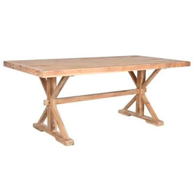 Afbeelding van Eettafel Home ESPRIT Natuurlijk Hout 200 x 100 80 cm