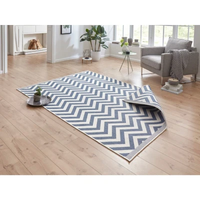 Afbeelding van Dubbelzijdig Vloerkleed Palma 240x340cm Blauw Modern 123vloerkleed.nl is de online webshop voor vloerkleden en woonaccessoires.