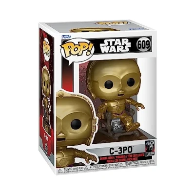 Afbeelding van Star Wars: Return of the Jedi 40th Anniversary Funko Pop Vinyl: C3PO in Chair