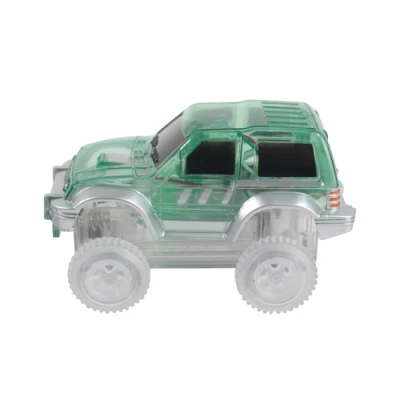Afbeelding van Cleverclixx Magnetisch Speelgoed Race Track Car Pastel Groen 3 jaar