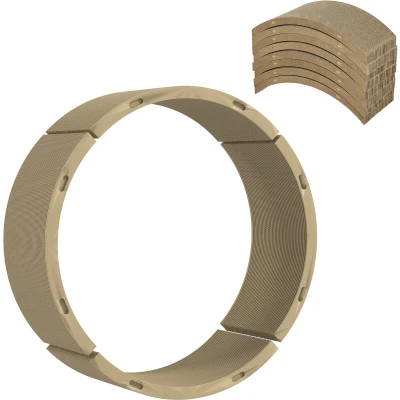 Afbeelding van PawHut Krabplank voor katten, 8 stuks, recyclebaar, golfkarton, krabmatten kattenloopfiets, katten tot 5 kg, 55 x 25,5 3 cm, bruin