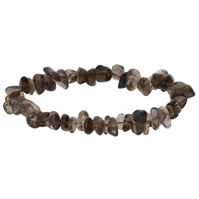 Afbeelding van Lebensquelle Plus Rookkwarts splinterarmband, hoogwaardige edelsteenarmband, 19 centimeters, Edelsteen