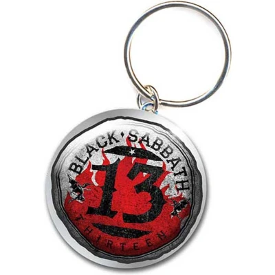 Afbeelding van Black Sabbath 13 Flame Circle Sleutelhanger Multicolours