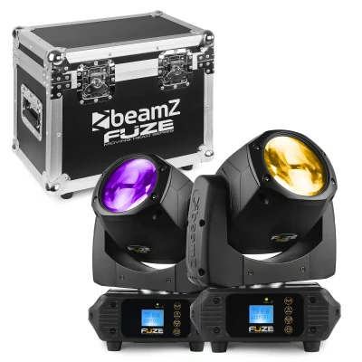 Afbeelding van BeamZ FUZE75B moving heads (2 stuks) in flightcase