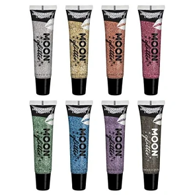 Afbeelding van Moon Glitter Holografische Lipgloss 15ml (Set van 8)