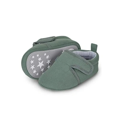 Afbeelding van Sterntaler Babykruipschoen voor baby&#039;s, platte slipper, donkergroen, 22 EU, 21/22 EU