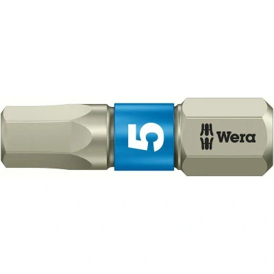 Afbeelding van Wera 1/4&quot; rvs inbus zeskant bit 4.0x25mm