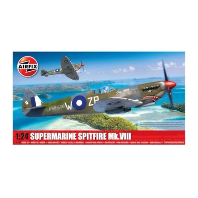 Afbeelding van 1:24 Airfix 17002 Supermarine Spitfire Mk.VIII Propeller Vliegtuig Plastic Modelbouwpakket