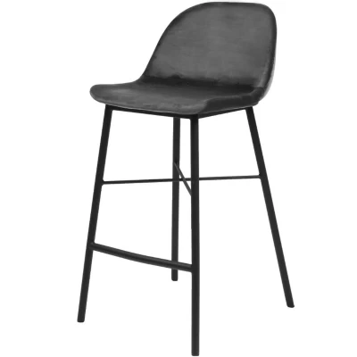 Afbeelding van Kick Barkruk Jeff Grijs 69 cm Stof