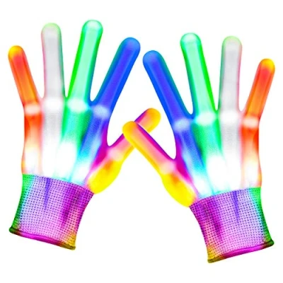 Afbeelding van Eucoco led handschoenen, cadeau voor kinderverjaardag, gastgeschenken, speelgoed vanaf 3, 4, 5, 6, 7, 8 jaar, jongens en meisjes, kerstdecoratie, kleine kerstcadeaus kinderen, feestgadgets in verrassingszakje