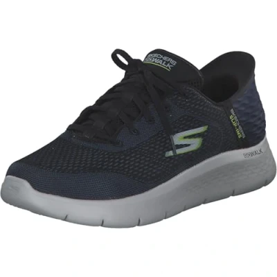 Afbeelding van Skechers heren Go Walk Flex Nieuwe Wereld, Marineblauw/Lime, 46 EU