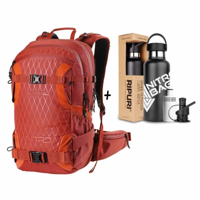 Afbeelding van NITRO Toeristische Rugzak Slash 25 Pro X Ripuri Set Supernova Rood