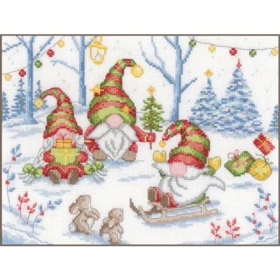 Afbeelding van Vervaco Telpakket kit Feest met kerstkabouters PN 0203507