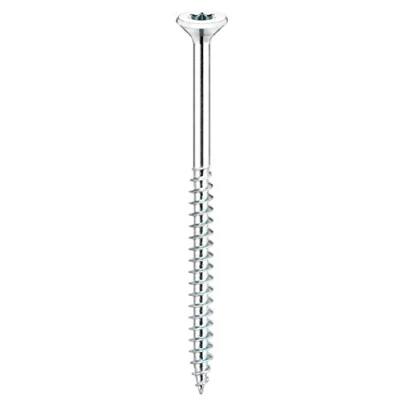 Afbeelding van Connex Universele schroeven 4,0 x 60 mm 1 kg grootverpakking verzonken kop TX Torx aandrijving gedeeltelijke schroefdraad blauw verzinkt/schroevenset/schroeven in zak / KL3244060