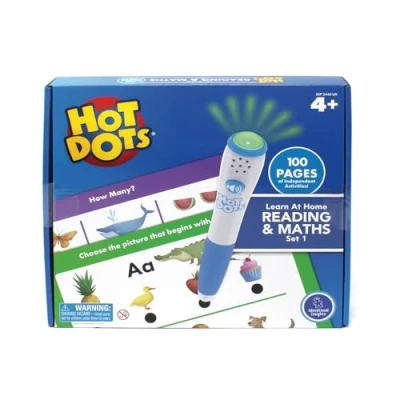 Afbeelding van Learning Resources Hot Dots Leren te Huis Lezen &amp; Wiskunde Set 1