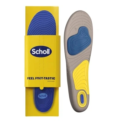 Afbeelding van Scholl GelActiv Running Inlegzolen voor dames, sportinlegzolen met druk en ondersteuning van de voetboog geurbescherming Freshsheet Perfecte binnenzool sportschoenen, UK schoenmaat