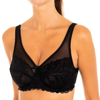 Afbeelding van DIM Generous Essential Underwire BRA Beugel BH, Dames, Maat: 90B, Black