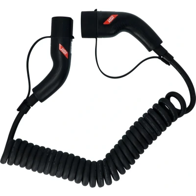 Afbeelding van Carpoint Spiraal Laadkabel Elektrische Auto Type2&gt;2 32A 3ph 6 meter