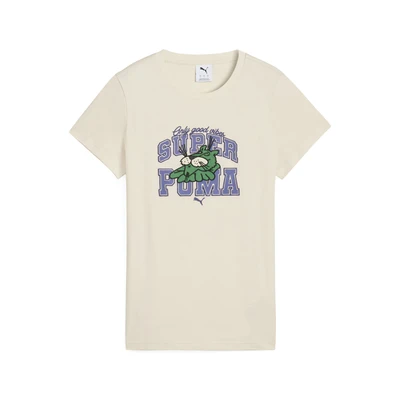 Afbeelding van Puma Super Tshirt print, Dames, Maat: XS, Alpine snow