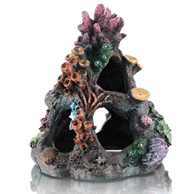 Afbeelding van DOHAOOE Aquarium Koraal Decoratie Fish Tank Rock Berggrot Ornamenten voor Betta Vis