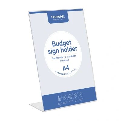 Afbeelding van Europel Folderhouder Budget, Met L voet, Ft A4