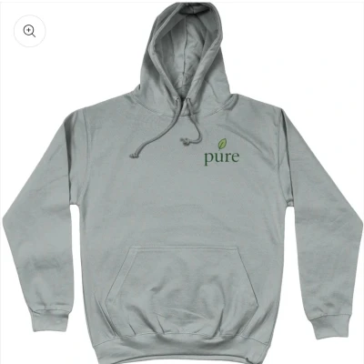 Afbeelding van Hoodie met opdruk pure grijs L