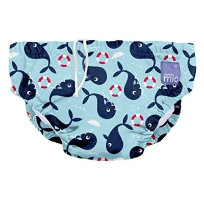 Afbeelding van Bambino Mio, wasbare zwemluier, walvis kade, XL (2+ jaar)