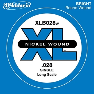 Afbeelding van D&#039;Addario XLB028W Bass XL Single String Enkele basgitaarsnaar