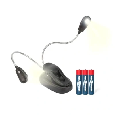 Afbeelding van Ansmann Twinflex 1600 0119 Tafellamp LED 0.65 W Zwart, Zilver