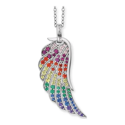 Afbeelding van Engelsrufer Dames Chain leugel multicolor 925 sterling zilveren Zirkonia One Size 87928284