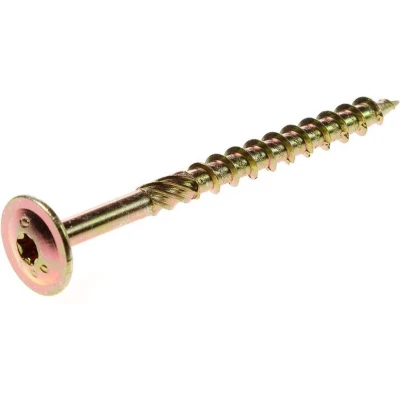 Afbeelding van Tellerkopschroeven geel verzinkt 8x100 torx 50 stuks