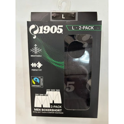 Afbeelding van 2 stuks Q1905 Quick Heren boxershot Zwart Grijs XL