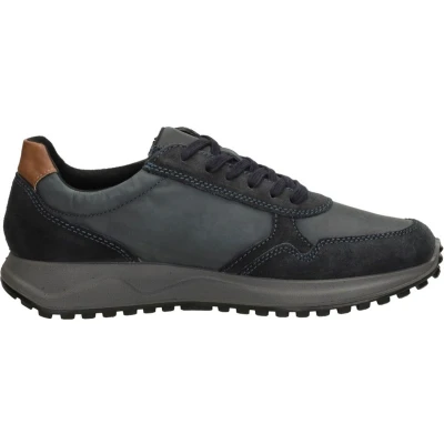 Afbeelding van SUB55 Sneakers laag, Heren, Maat: 44, Blauw Leer