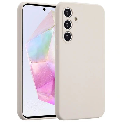 Afbeelding van Accezz Hoesje Geschikt voor Samsung Galaxy A35 Liquid Silicone Backcover Stone