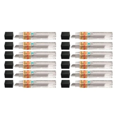 Afbeelding van Pentel Vullood Extra sterk Hi polymeer in Buis van 12 x HB 0.5mm Ref C505 [12 Buizen], zwart
