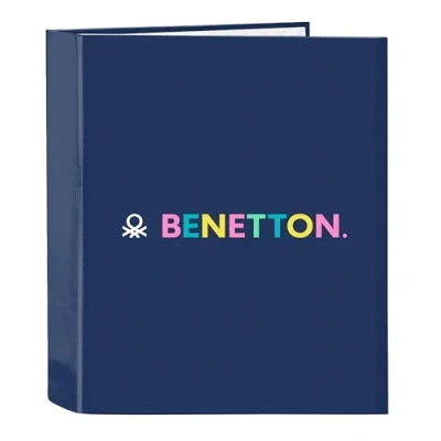Afbeelding van Ringmap Benetton Cool Marineblauw A4 27 x 33 6 cm