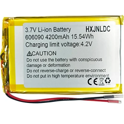Afbeelding van DC 3.7V 4200mah 606090 Oplaadbare Lithium Polymer Vervanging Batterij voor DIY 3.7 5V Elektronisch Product, Mobiele Energieopslag Voeding