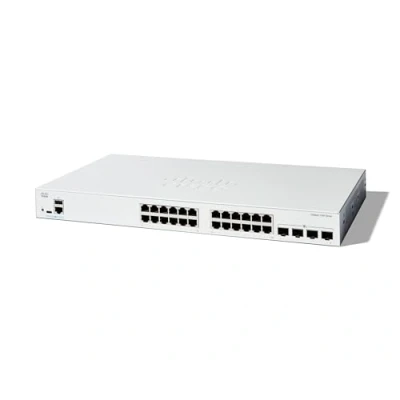 Afbeelding van Cisco KATALYSATOR 1300 24 POORTS GE 4X10G (28 Havens), Netwerkschakelaar, Wit