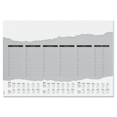 Afbeelding van Designonderlegger Sigel Weekplan 24/25/26. 59.5x41cm 52 vel 80 grams F