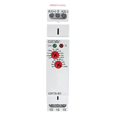 Afbeelding van GEYA Tijdvertragingsrelais, enkele functie, 16 A, elektronische vertraging, timerrelais (GRT8 B1, AC/DC12V 240V)