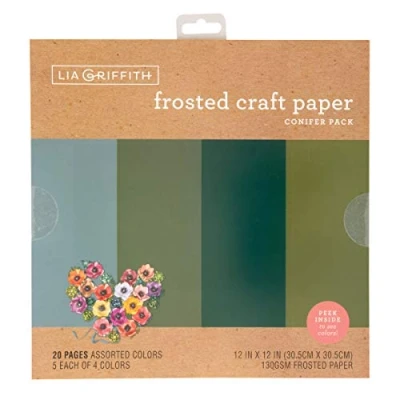 Afbeelding van LIA Griffith Craft Tissue, Conifer Blues, 30,5 cm x