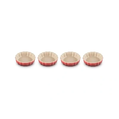 Afbeelding van Taartvormset Le Creuset Kersenrood 11 cm (4 delig)