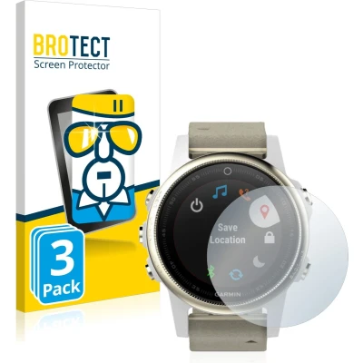 Afbeelding van BROTECT Glas Screenprotector voor Garmin Fenix 5S (42 mm) Gehard Beschermglas 9H (3 Stuks)