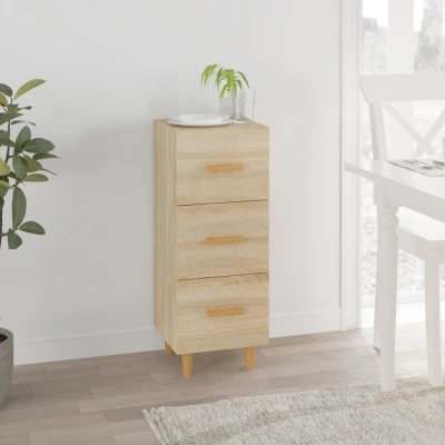 Afbeelding van Dressoir 34,5x34x90 cm bewerkt hout sonoma eiken