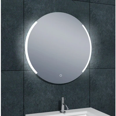 Afbeelding van Wiesbaden Round spiegel rond met LED, dimbaar en spiegelverwarming 80 cm